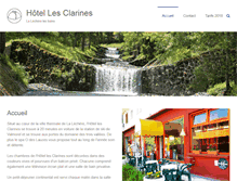 Tablet Screenshot of hotellesclarines.com